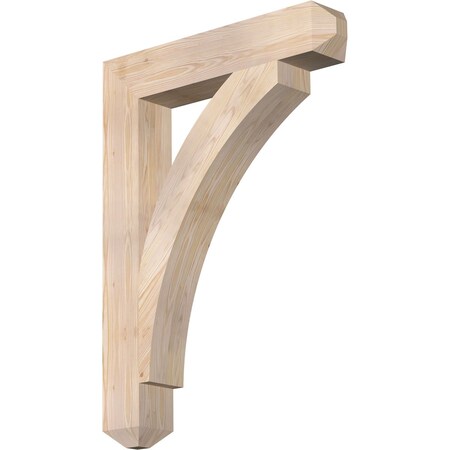 Ekena Millwork Thorton Craftsman Smooth Bracket, Douglas Fir, 5 1/2"W x 32"D x 44"H BKT06X32X44THR04SDF